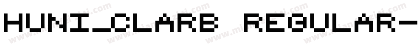 Huni_Clarb Regular字体转换